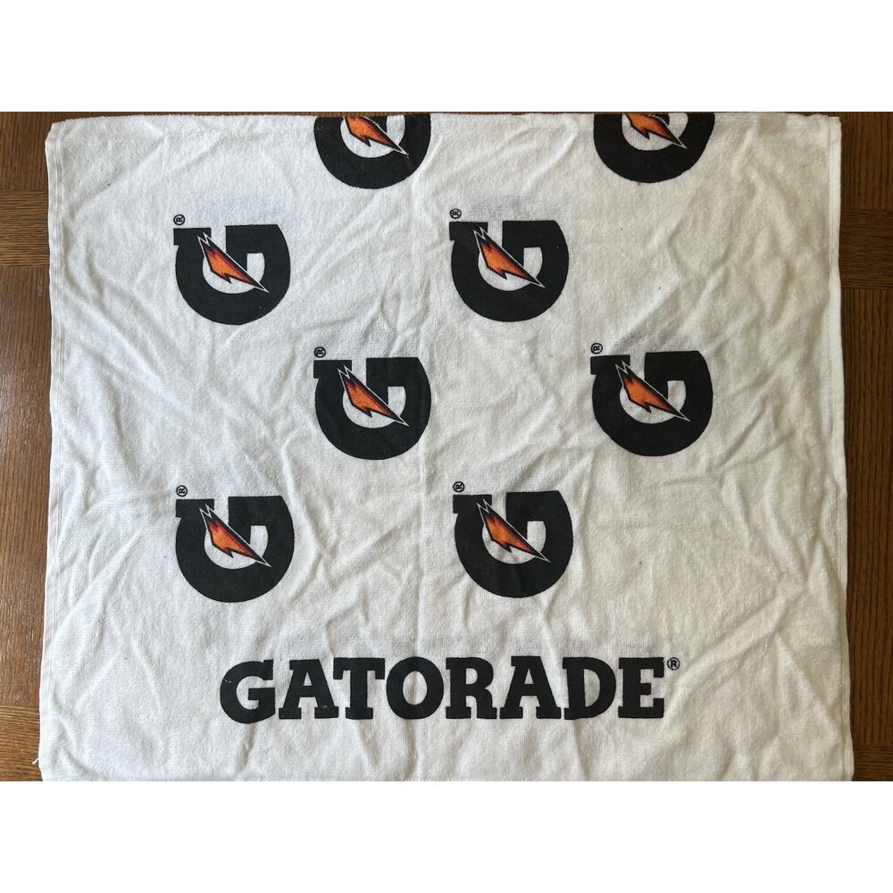 Y2K Gatorade Lightning Bolt G Logo Cotton Sport Towel 60x30 McArthur WinCraft